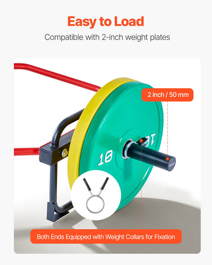 Trap Bar Hex Bar, 50mm Hex Barbell, 240 kg Capacity Shrug Bars, Weightlifting and Strength Training Equipment, Home Gym for Squats, Deadlifts, Shoulder Presses, Red