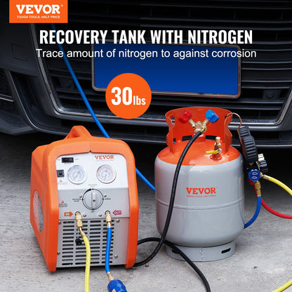 Refrigerant Recovery Reclaim 13.6 kg Cylinder Tank 400 PSI Liquid Rated Y Valve