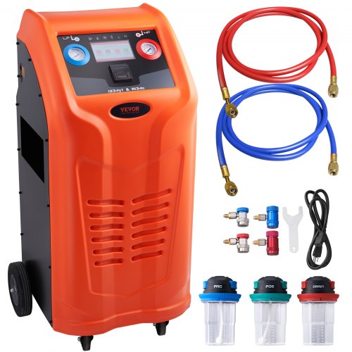 Fully Automatic Refrigerant Recovery Machine - Dual Cylinder AC Recovery Machine Kit Built in Compressor/Electronic Scale/Filter/ Recovery Tank, Recovery Machine HVAC Only for R134A+R1234YF