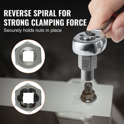 Bolt Extractor Set, 29-Piece Bolt and Nut Remover Set, 6mm to 10mm, 13/32" to 3/4", CR-MO Steel Extraction Socket Set with Storage Case, for Removing Damaged Rusted Bolts, Nuts and Screws