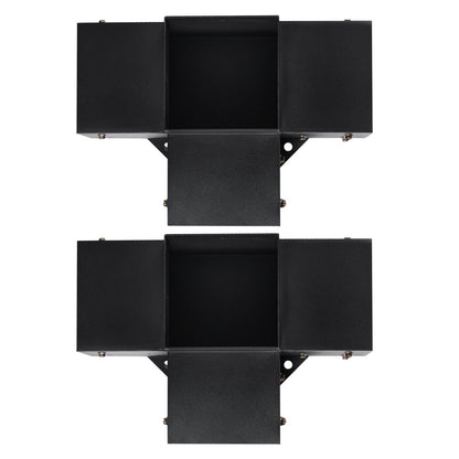 Pergola Bracket Kit 6''x6''(Inner Size 5.6x5.6), 2pcs 4-Way Heavy Duty Corner Bracket Woodworks DIY Post Base Kit, Easy Installation Wooden Beams for Gazebos, Patio Pergolas, Log Cabin Outdoor