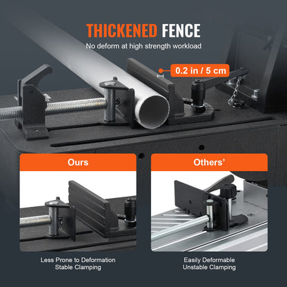 Chop Saw 35.6 cm Mitering Chop Saw for Cutting Metal Dry Cut Saw 45° Angle