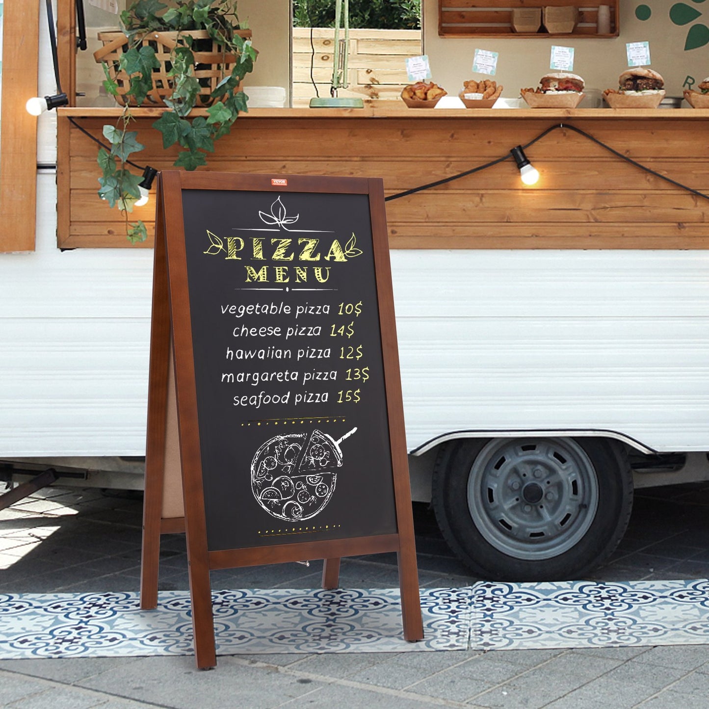 Ein Rahmen aus schwarzem Holz, zweiteiliger Untersetzer, erster Vintage-Stil mit dickem und magnetischem Gummi, rustikales braunes Holz, 20 x 40 cm, breiter Saum