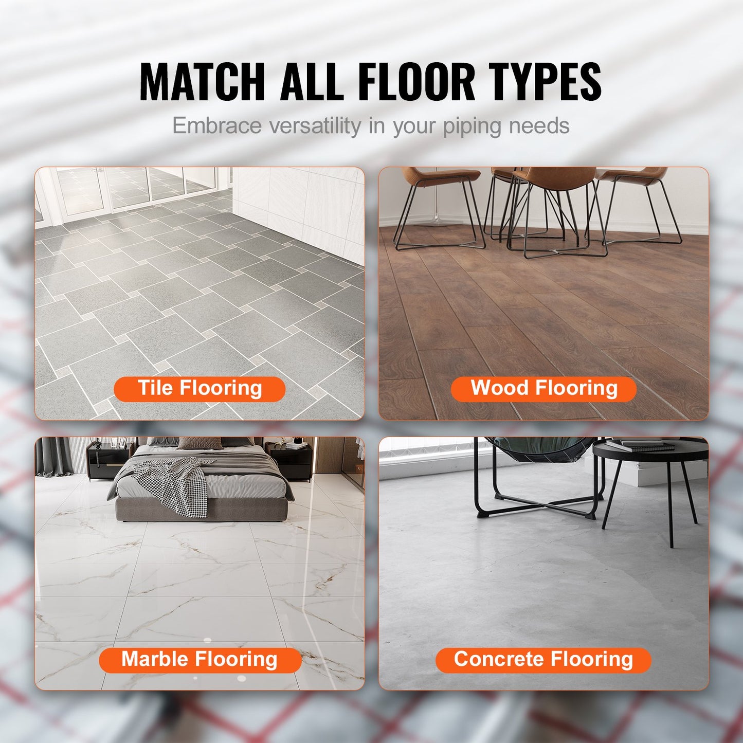 PEX-AL-PEX-Rohr, 200 m, 16 mm Durchmesser, Aluminium-Kunststoff-Verbundrohr, Sauerstoffsperre, PEX-Rohr für Fußbodenheizung, 2 mm Wandstärke, PEX-Rohr mit innerer Aluminiumschicht für Fußbodenheizung