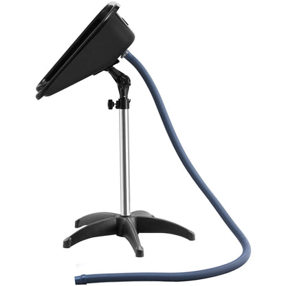 Portable Shampoo Bowl, Shampoo Sink with Adjustable Height & Angle, Salon Hair Wash Sink with Drain Hose and Star-Shaped Support Base for Barbershop Beauty Spa Center Home Use