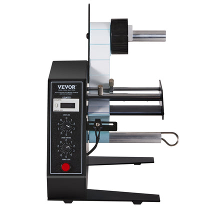 Automatischer Etikettenspender, Breite 15–125 mm, Länge 3–150 mm, automatische Etikettenabstreif- und -trennmaschine, Etikettiergeschwindigkeit einstellbar, automatische Zählung 0–999999