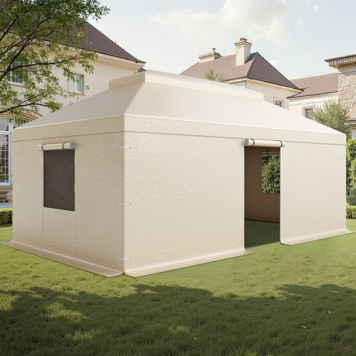 Der Gartenpavillon ist 3,66 x 6,10 m groß und hat eine Höhe von 3,66 x 6,10 m. Der Gartenpavillon ist mit einer Höhe von 3,66 x 6,10 m ausgestattet EU