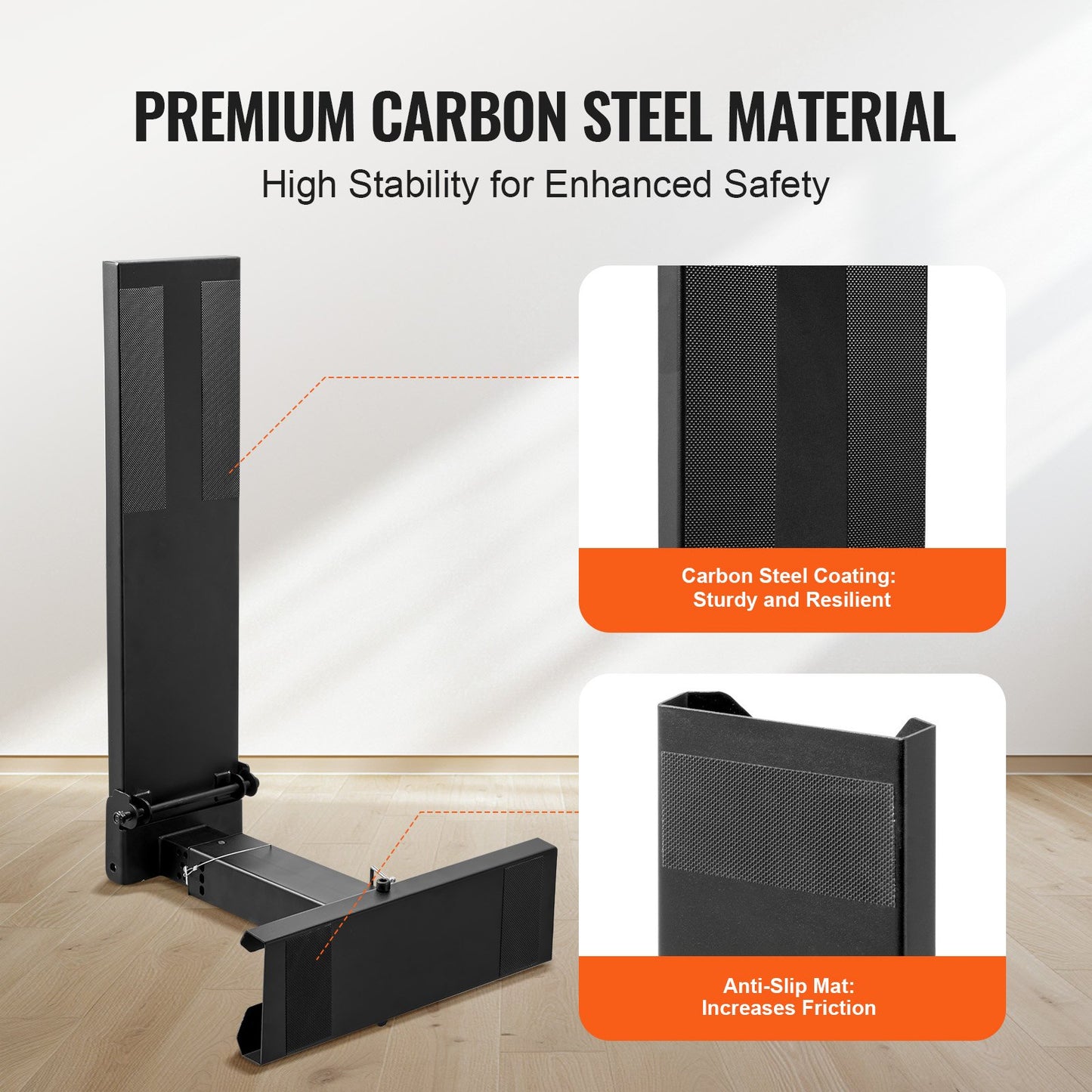 Ladder Levler, 29.8 L x 11.4-18 in H Support Surface, Steel Ladder Leveling Tool, Folding Pitch Hopper, Stair Ladder Stabilizer Easy to Use,Extension Ladder Accessories for Uneven Ground