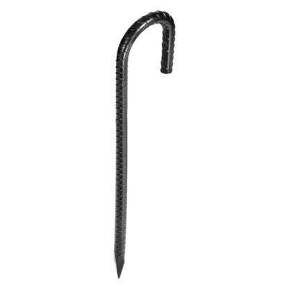 304,8 mm / 12-Inch 16 Pack Rebar Stakes Heavy Duty J Hook Galvanized Ground Anchors