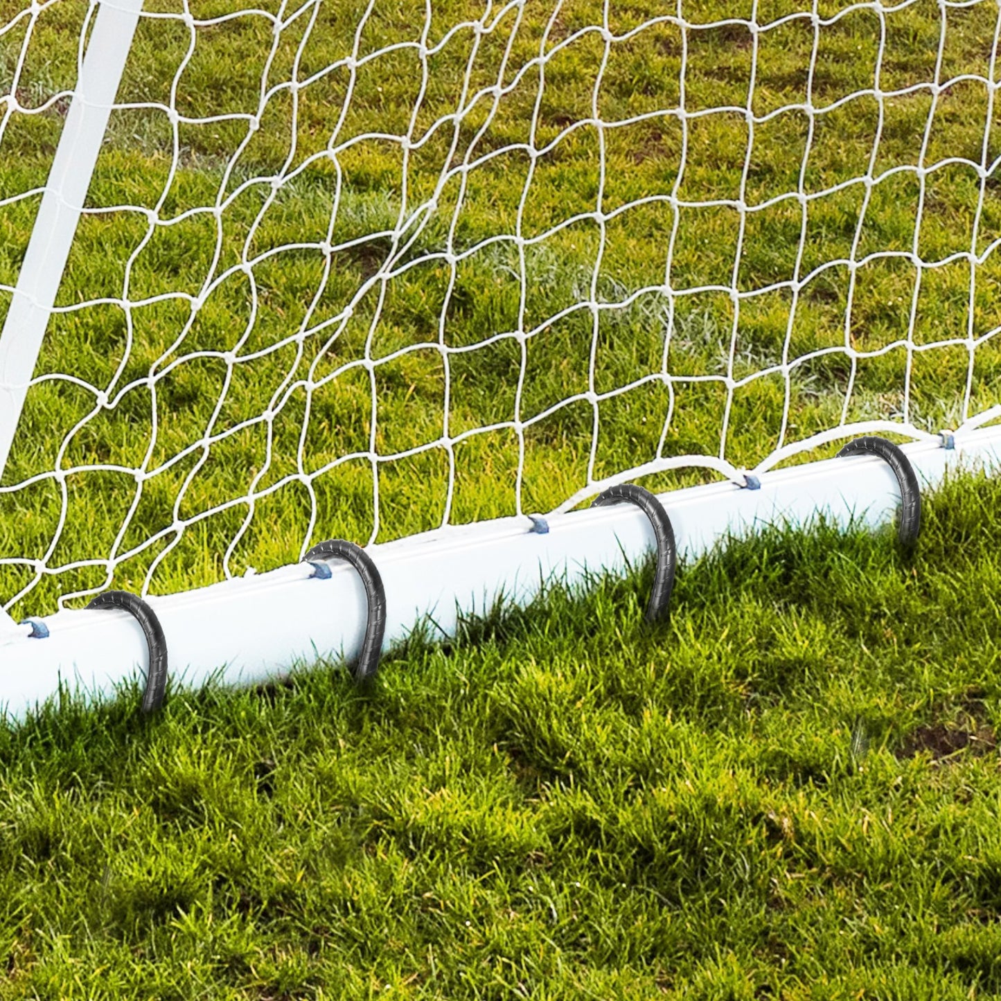 Rebar Stakes, 406,4 mm / 16-Inch, Heavy-Duty 0.4 in Diameter J Hook, Galvanized Steel Ground Anchors with Chisel Point End & Rust-Resistant Coating, for Gardening Support, Fence, Camping Tents (16-Pack)