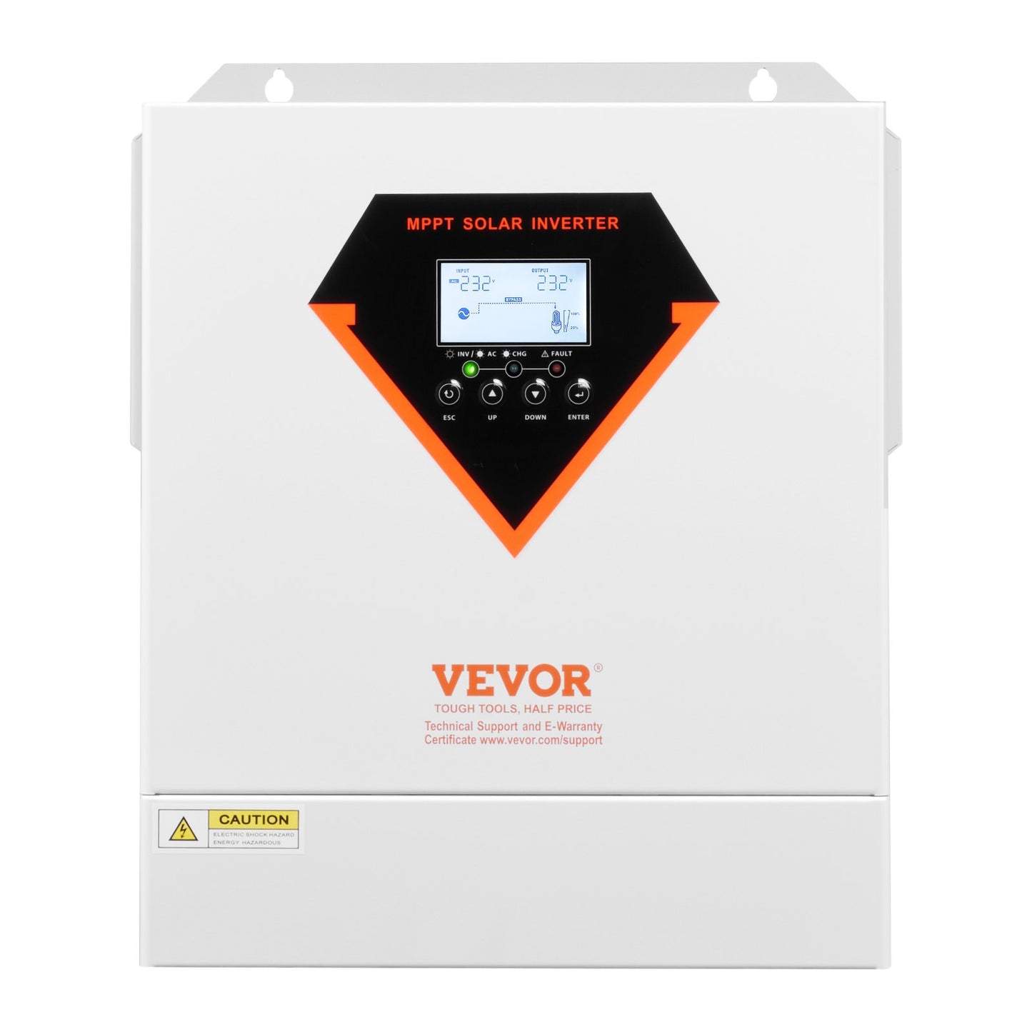 Hybrid Solar Inverter, 3500W, All in One Pure Sine Wave Power Inverter Charger, 24V DC to 220/230V AC, with Built-in WIFI 100A MPPT Solar Controller, for Off-Grid System Lead Acid Lithium Battery