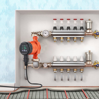 LPS25-4BP-180 Warmwasser-Umwälzpumpe, 220 V, 22 W, 50 l/min, Hocheffizienz-Umwälzpumpe, EMC automatische Wasserumwälzpumpe, 38 mm (1,5") NPT-Gewinde, Umwälzpumpe für Warmwasserbereiter