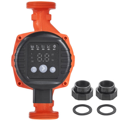 LPS25-6BP-180 Hot Water Recirculating Pump, 220V, 45W 60 L/min High Efficiency Circulator Pump, EMC Automatic Water Circulation Pump 38 mm(1.5") Threaded NPT Circulator Pump for Water Heater System