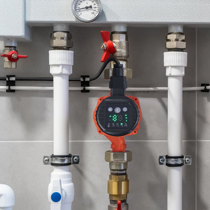 LPS25-8BP-180 Warmwasser-Umwälzpumpe, 220 V, 60 W, 67 l/min, Hocheffizienz-Umwälzpumpe, EMV-konforme automatische Wasserumwälzpumpe, 38 mm (1,5") NPT-Gewinde, Umwälzpumpe für Warmwassersysteme