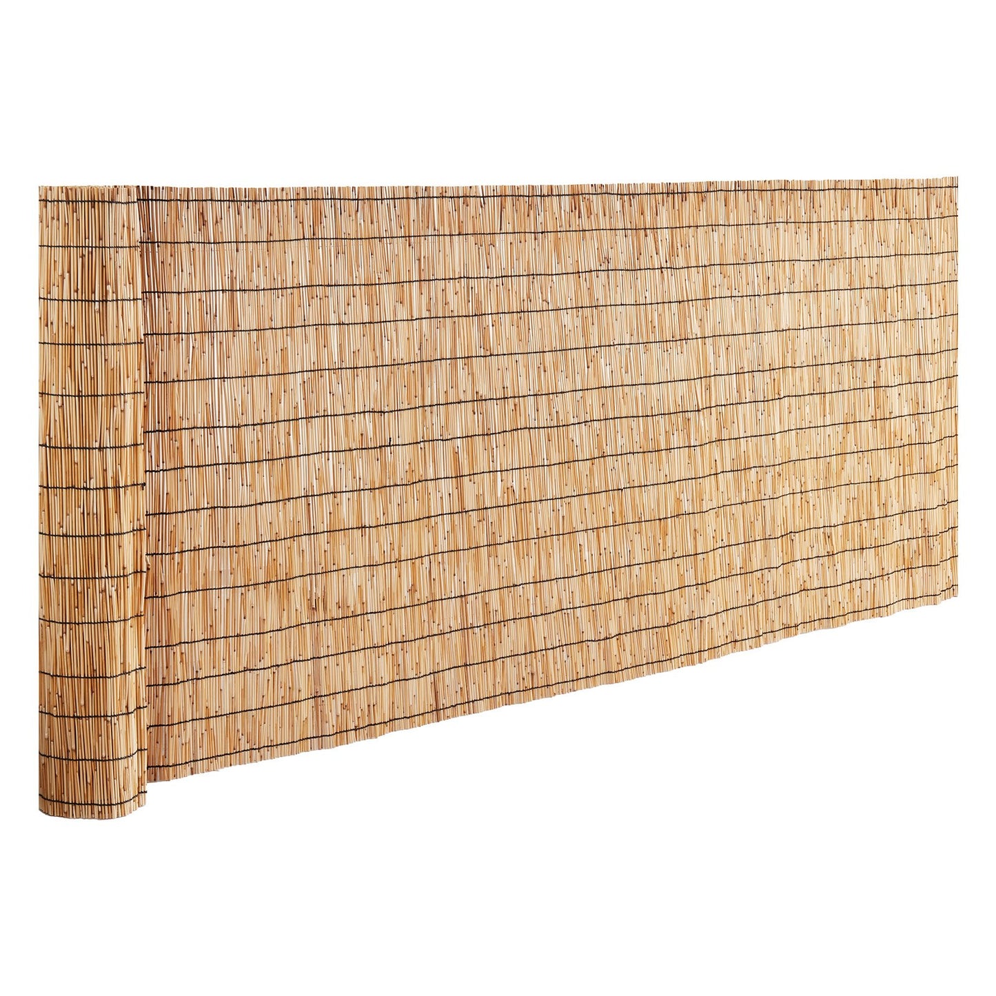 Natural Reed Fencing, 3.3 ft x 13.3 ft, Reed Screen Curtain Balcony Reed Fence Roll for Outdoor Backyard Patio, Decorative Fence for Backyard Garden Fencing Divider, Privacy Screen Panel Curtain