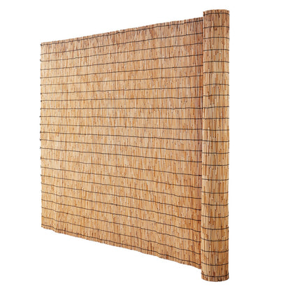 Sichtschutz aus Naturrohr, 122 x 500 cm, Sichtschutzvorhang aus Schilf für Balkon, Terrasse, Garten oder Terrasse, dekorativer Zaun, Trennwand, Vorhang