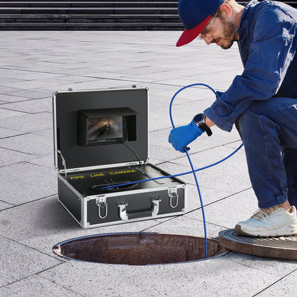 Sewer Camera Pipe Inspection Camera 17.8 cm Screen 1000TVL Camera 20.1m