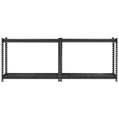 Storage Shelves, 2400 lbs, 4 Tier Heavy Duty Garage Shelving, 20" D x 40" W x 60" H Adjustable Metal Shelves for Industrial Shelving Unit Utility Shelf, for Kitchen, Warehouse, Basement, Black