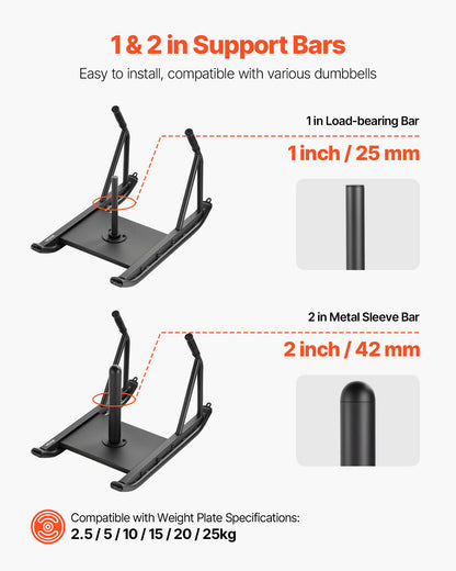 Gewichtsschlitten, Stahl-Kraftschlitten, Fitness-Schlitten für Krafttraining zur Verbesserung der Geschwindigkeit beim sportlichen Training, Trainingsgerät mit Griff, kompatibel mit 25/51-mm-Gewichtsscheiben, Schwarz