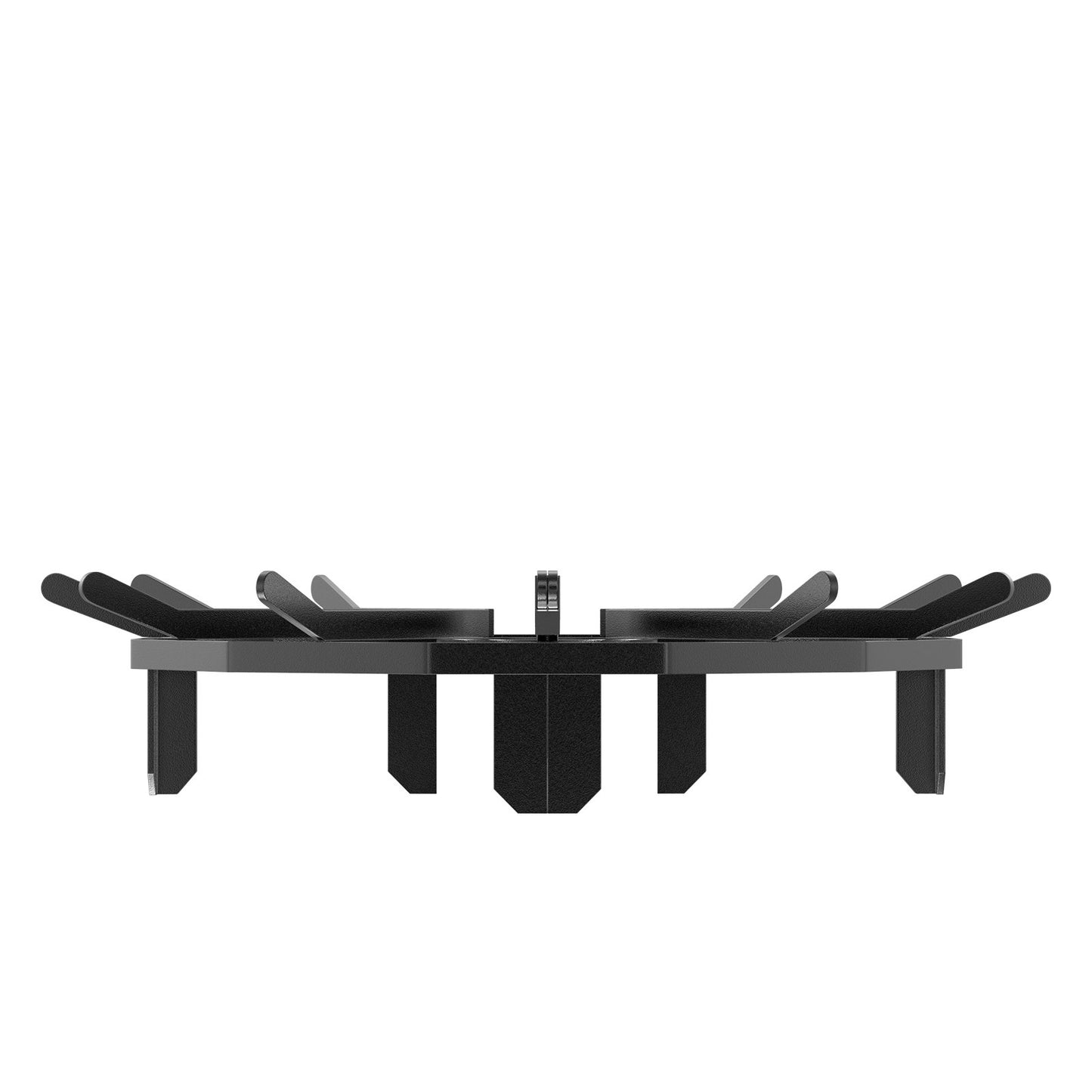 Log Grate, 27 inch Heavy Duty Wheel Fire Grate with 6 Support Legs, Solid Powder-coated Steel Bars, Log Firewood Burning Rack Holder for Wood Stove and Outdoor Camping Fire Pit