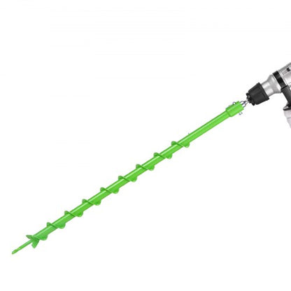 Auger Drill Bit for Planting, 40 x 800 mm Spiral Drill Bit, Compatible with 20mm ID Drive Drills, Heavy Duty Bulb Planter Tool, Post Hole Drilling Attachments for Garden Digger Fence