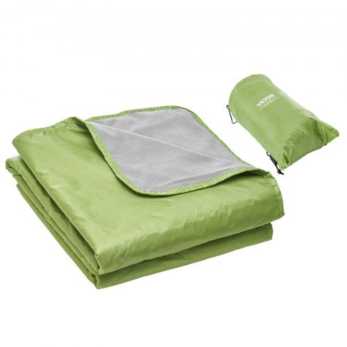 Camping Blanket 2x1,5m (79" x 59") Wearable Warm Stadium Blanket Outdoor Light Green