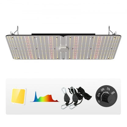 LED Grow Light, 300W Full Spectrum Dimmable, High Yield Samsung 2B1B Diodes Growing Lamp for Indoor Plants Seedling Veg and Bloom Greenhouse Growing, Daisy Chain Driver for 3x3/4x4 ft Grow Tent
