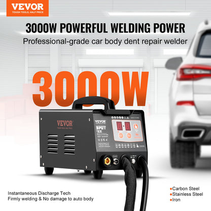 Punktschweißgerät zur Ausbeulung, 3-kW-Bolzenschweißgerät mit 2 Schweißpistolen, automatischem/manuellem Schweißen und 7 Betriebsmodi, Punktschweißgerät zur Ausbeulung von Karosserien für Pkw und Lkw