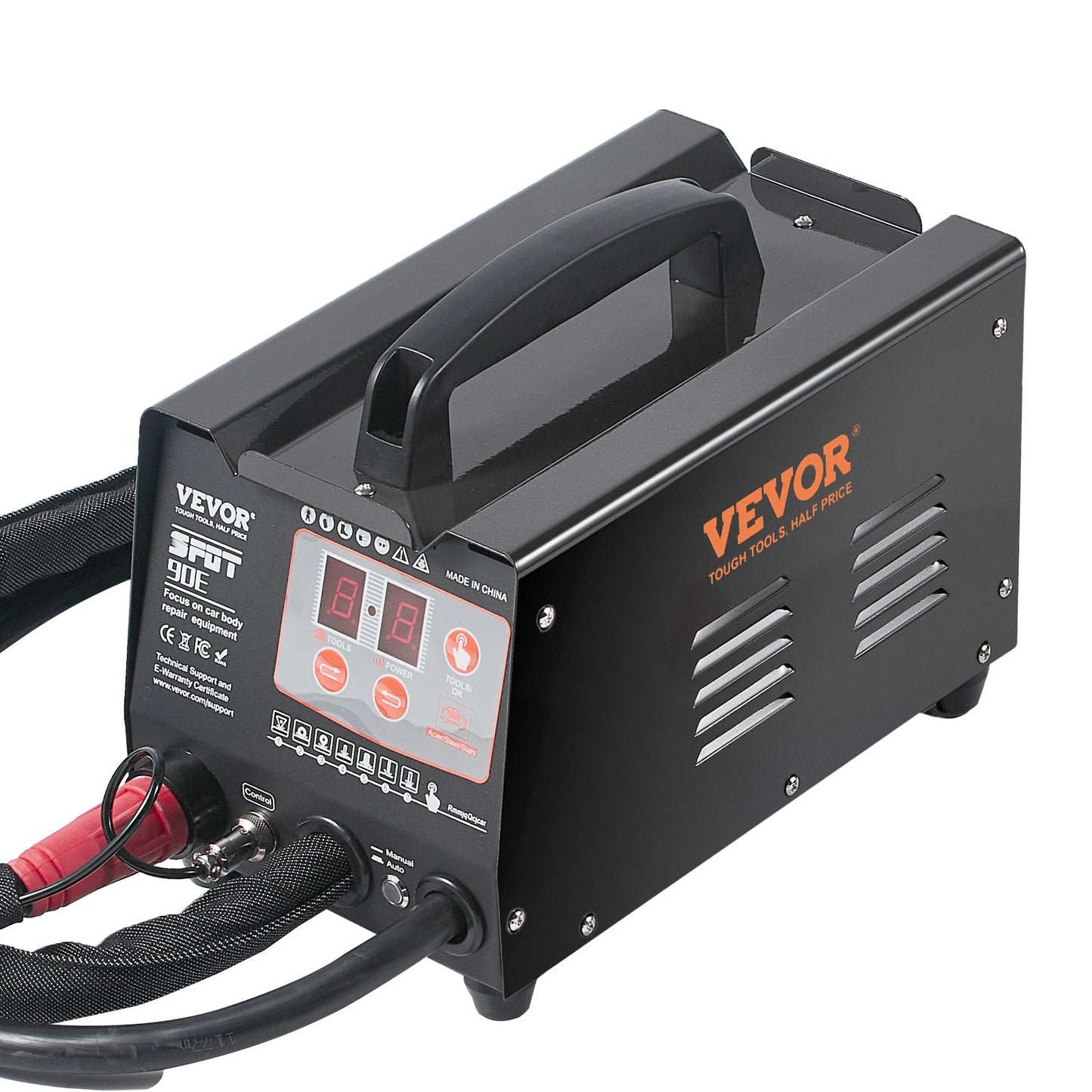 Punktschweißgerät zur Ausbeulung, 3-kW-Bolzenschweißgerät mit 2 Schweißpistolen, automatischem/manuellem Schweißen und 7 Betriebsmodi, Punktschweißgerät zur Ausbeulung von Karosserien für Pkw und Lkw