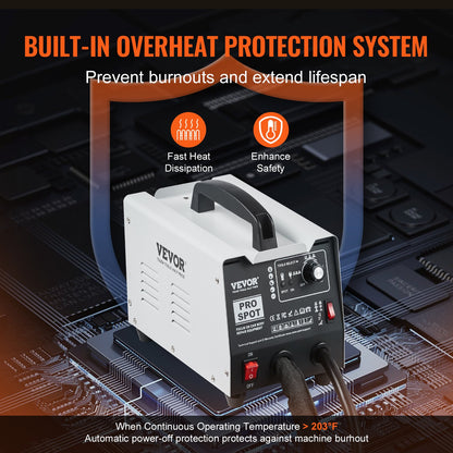 Bolzenschweiß-Ausbeulset, Punktschweiß-Ausbeulgerät mit 7 Schweißmodi und einstellbarer Leistung, 1,8 kW Punktschweiß-Ausbeulwerkzeug für Pkw und Lkw