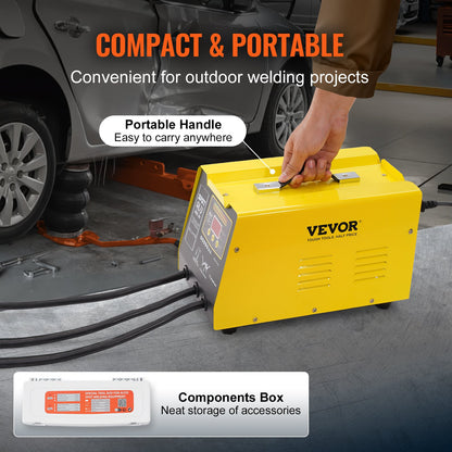 Punktschweißgerät zur Ausbeulung, 300-W-Bolzenschweißgerät mit Heißluftpistole, automatischer/manueller Schweißmodus, Punktschweißgerät zur Ausbeulung von Aluminiumkarosserieteilen