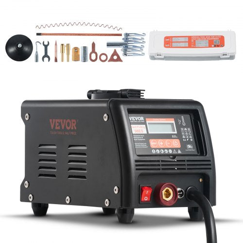 Bolzenschweiß-Ausbeulset, 3-kW-Punktschweißgerät mit automatischer/manueller Schweißfunktion und 9 vielseitigen Modi, Ausbeulmaschine für Pkw und Lkw zur Ausbeulung von Karosserien