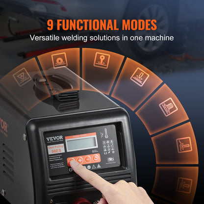 Stud Welder Dent Repair Kit, 3KW Spot Welder Dent Puller with Auto/Manual Welding & 9 Versatile Modes, Auto Body Spot Welding Dent Puller Machine for Car, Truck Dent Repair