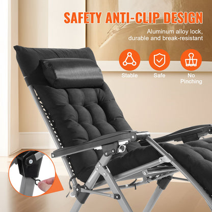 Zero Gravity Chair 66 cm Zero Gravity Recliner Lounge Chair Indoor & Outdoor