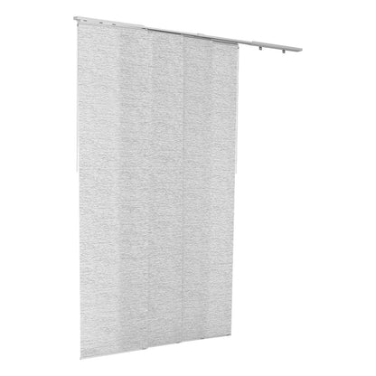 Panel Track Blinds, Extendable Track from 116 cm to 218 cm W, Trimmable Panel Curtains Up to 243cm H, Adjustable Vertical Panel Blinds for Sliding Doors, Patio Doors, Room Divider, Window, Gray