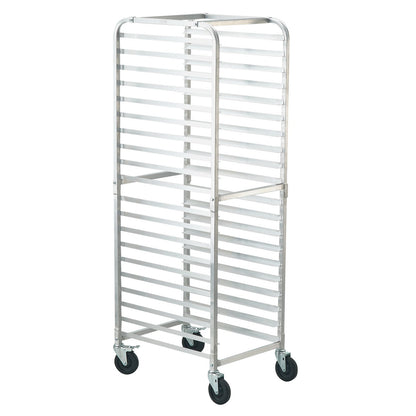 Bun Pan Rack, 20-Tier Commercial Bakery Racks with Brake Wheels, Aluminum Racking Trolley Storage for Half & Full Sheet, Speed Rack For Kitchen Home, Bread Baking Equipment, 66 x 51.8 x 177.8 cm