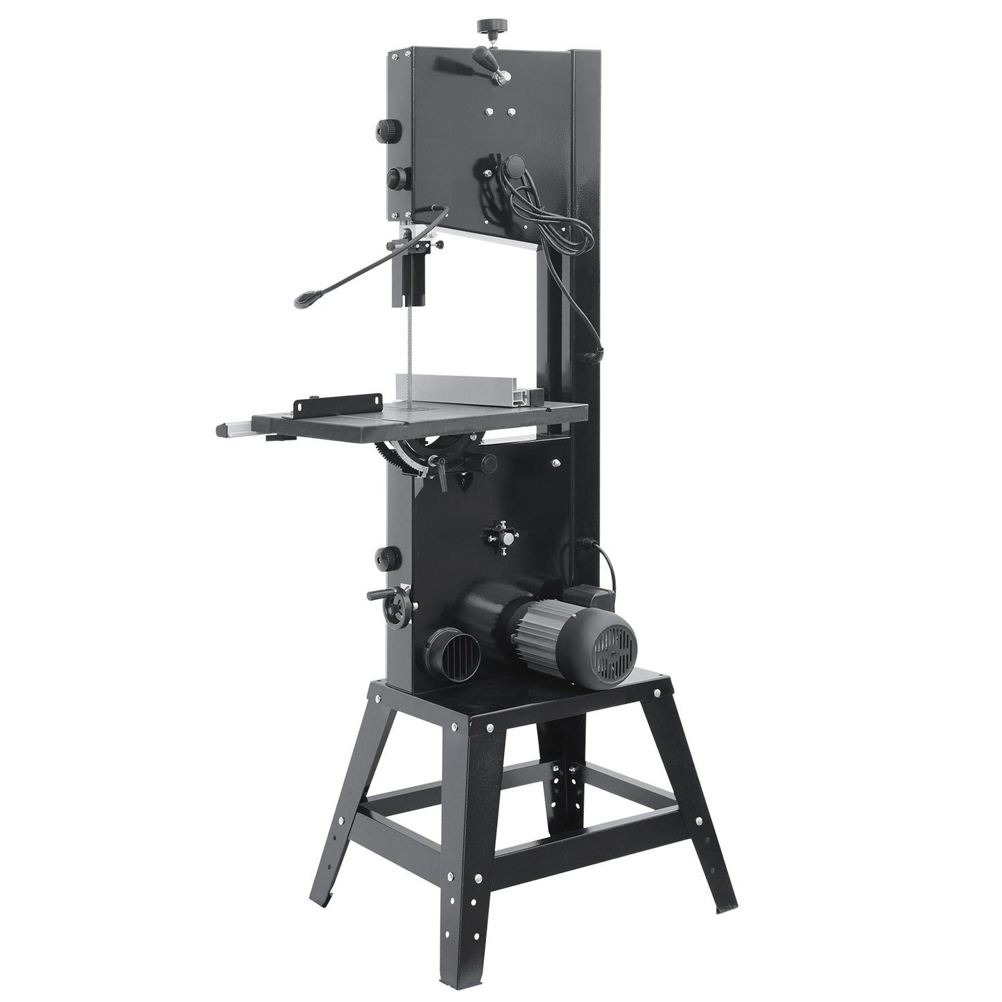 Band Saw, 340mm / 13.39-Inch, Benchtop Bandsaw with Stand, 440-846 RPM Continuously Viable Speed, 1100W 1.5HP, 220V, Optimized Work Light, and Miter Gauge, for Woodworking Aluminum Wood Metal Copper