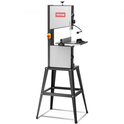 Band Saw with Stand Benchtop Bandsaw 24.5 cm 370W Two-Speed Adjustable