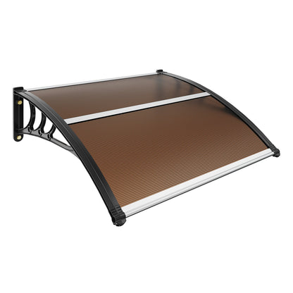 Window Door Awning Canopy 40" x 40", UPF 50+ Polycarbonate Entry Door Outdoor Window Awning Exterior, Front Door Overhang Awning for Sun Shutter, UV, Rain, Snow Protection, Hollow Sheet