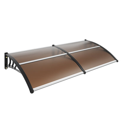 Window Door Awning Canopy 80" x 40", UPF 50+ Polycarbonate Entry Door Outdoor Window Awning Exterior, Front Door Overhang Awning for Sun Shutter, UV, Rain, Snow Protection, Hollow Sheet