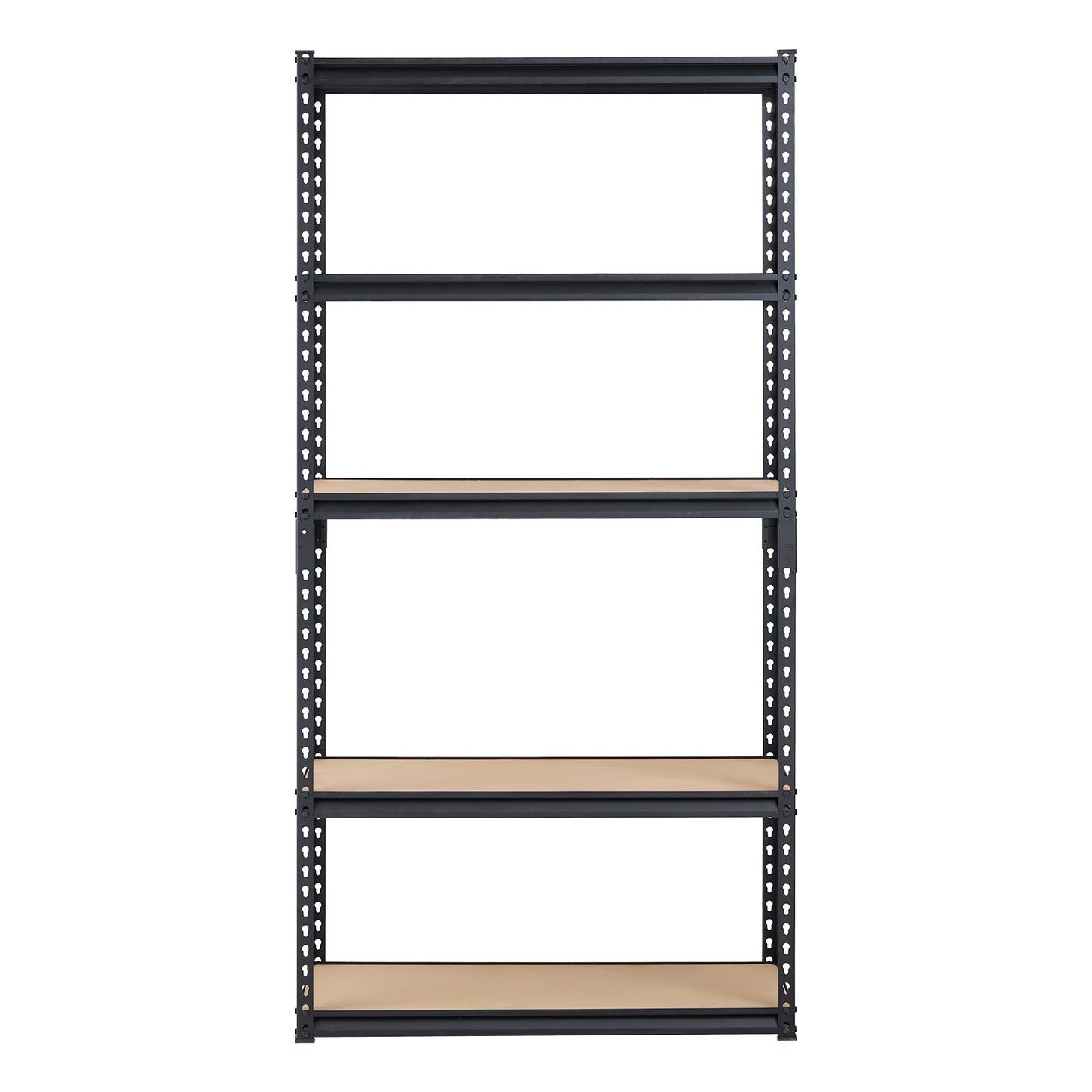 Storage Shelves, 2000 lbs, 5 Tier Garage Storage Shelving, 16" D x 36" W x 71.4" H Adjustable Metal Shelves for Garage Shelves Utility Rack Shelf, Ideal for Kitchen, Warehouse, Basement, Black
