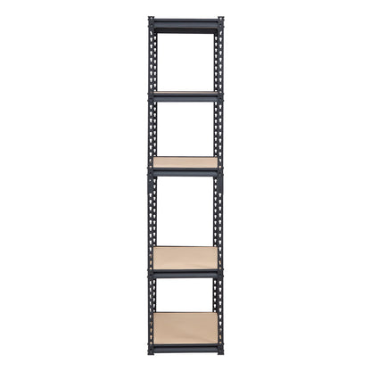 Storage Shelves, 2000 lbs, 5 Tier Garage Storage Shelving, 16" D x 36" W x 71.4" H Adjustable Metal Shelves for Garage Shelves Utility Rack Shelf, Ideal for Kitchen, Warehouse, Basement, Black