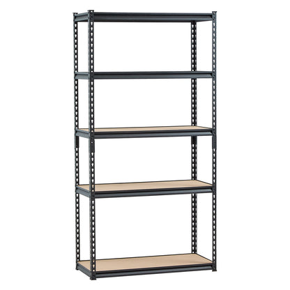 Storage Shelves, 2000 lbs, 5 Tier Garage Storage Shelving, 16" D x 36" W x 71.4" H Adjustable Metal Shelves for Garage Shelves Utility Rack Shelf, Ideal for Kitchen, Warehouse, Basement, Black