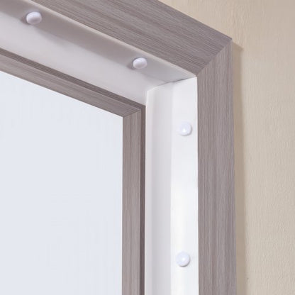 Garage Door Seal Top and Sides Seal Strip, 34 FT Universal Weather Stripping Replacement Soft and Hard Composite, Weatherproofing Garage Door TPE Seals with Adhesive Backed and Screws, White