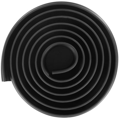 Garage Door Threshold Seal Strip, 10 FT Universal Garage Door Floor Seal Strip with Adhesive, Garage Door Bottom Weatherproof Strip, Upgraded Thick PVC DIY Weather Stripping Replacement, Black