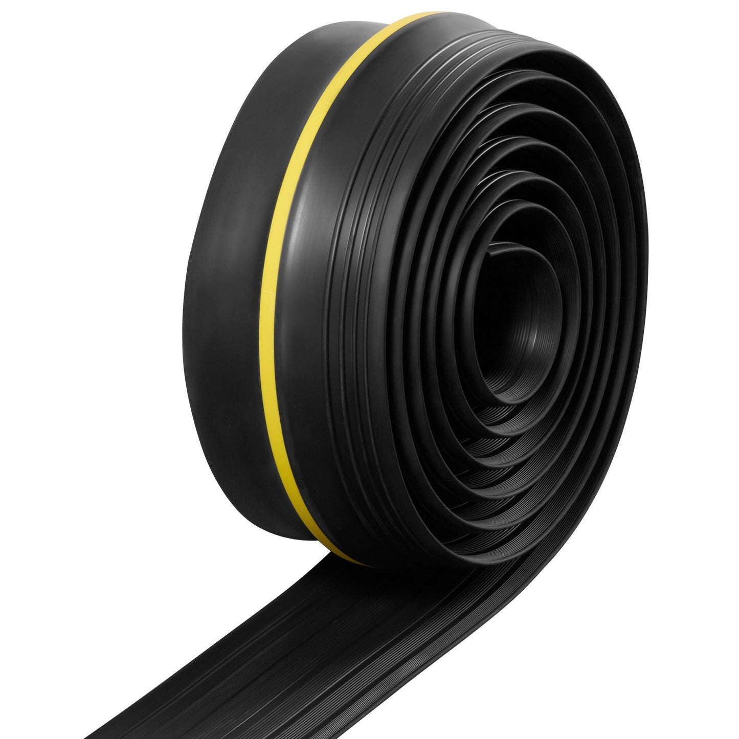 Garage Door Threshold Seal Strip, 10 FT Universal Garage Door Floor Seal Strip with Adhesive, Garage Door Bottom Weatherproof Strip, Upgraded Thick PVC DIY Weather Stripping Replacement, Black