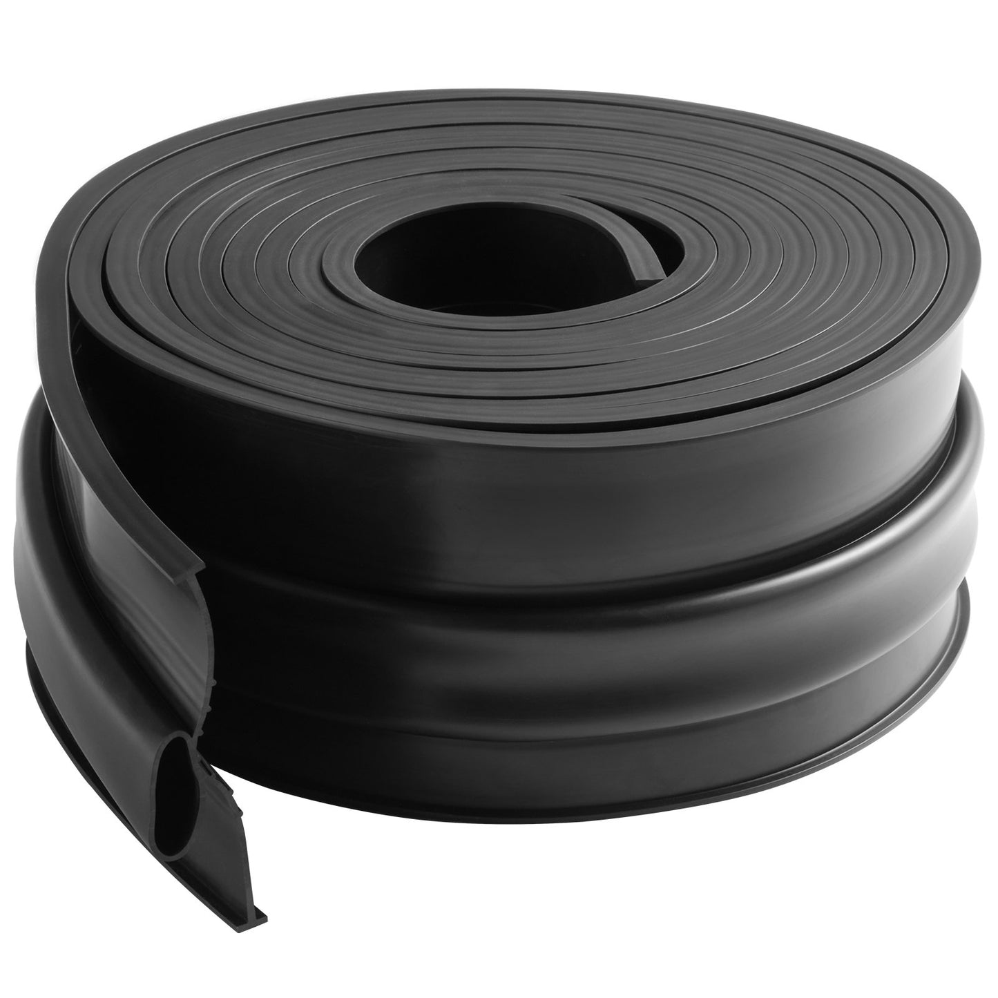 Garage Door Threshold and Bottom Seals Kit, 16 FT U Shape+O Ring Universal Garage Door Bottom Seal Weatherstrip PVC, Combine with Weatherproof Garage Threshold Seal Strip with Adhesive, Black