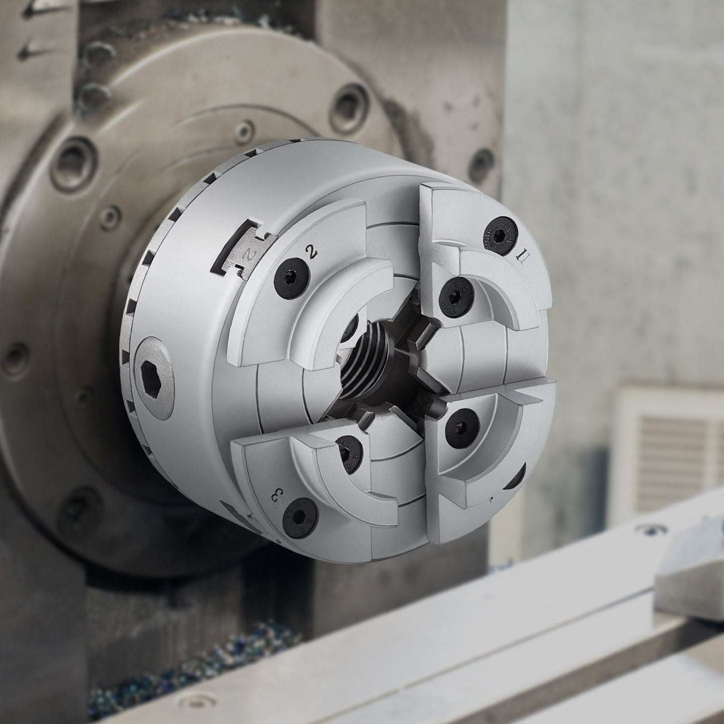 KP2-3/4 Drehfutter, 4-Backen, 2,75" Durchmesser, Drehfutter für Metalldrehmaschinen, Zubehör für Drehmaschinen, selbstzentrierendes Werkzeug, für Drehmaschinen, Präzisionsbearbeitung, Schleifmaschinen, Fräsmaschinen