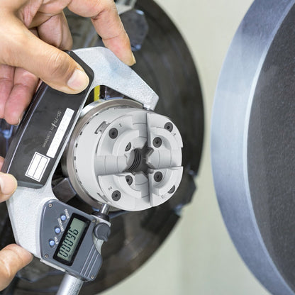 KP965 Lathe Chuck, 4-Jaw 9.5 cm Diameter, Metal Lathe Chuck Turning Machine Accessories with 5 Sets of Jaws, Self-centering Tool, for Precision Machining, Grinding Machines, Milling Machines