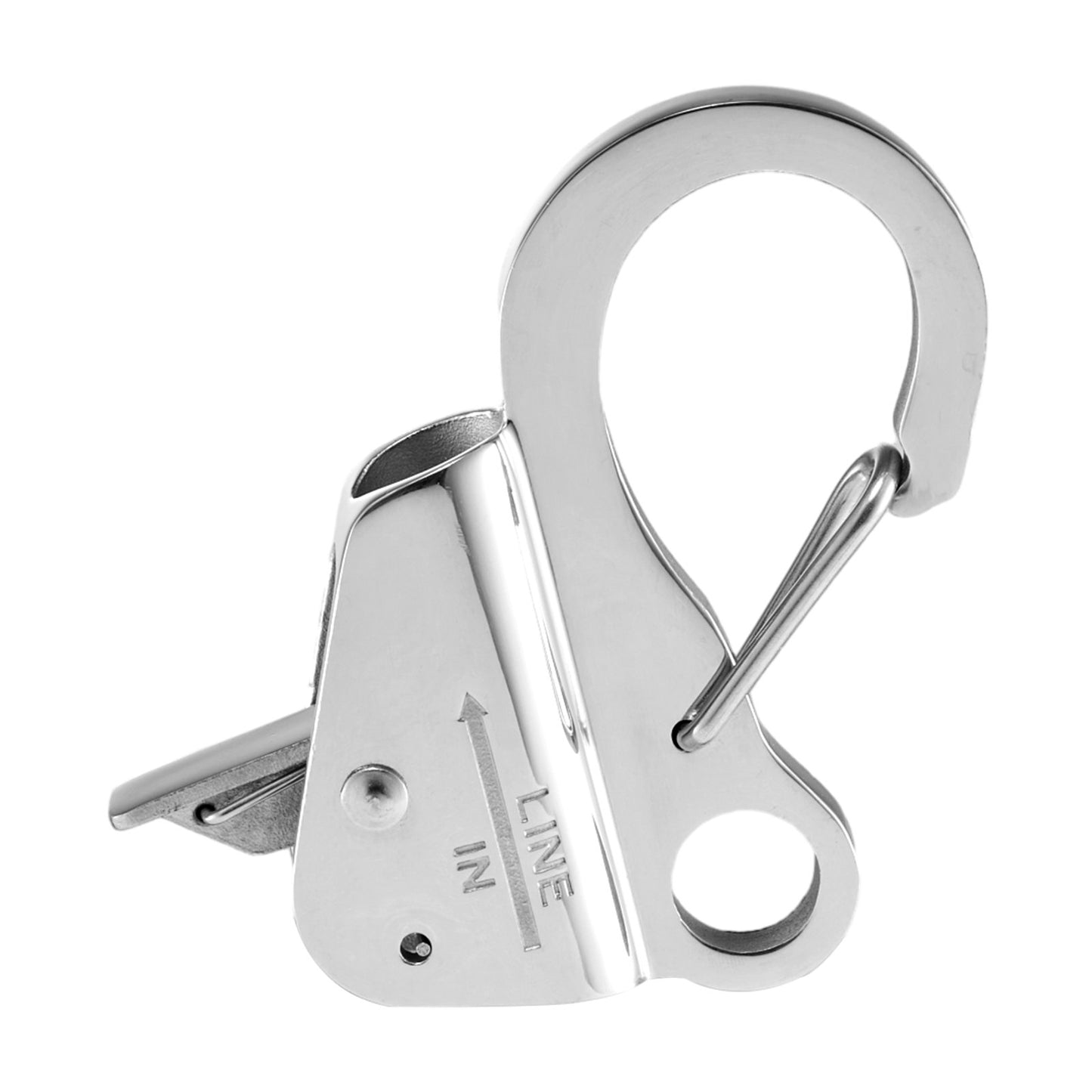 Boat Anchor Hook, 304 Stainless Steel Slide Anchor, Knotless Anchor System with Quick Release, Boat Anchor Hook Clips for 3/8" - 5/8" Boat Anchor Rope, Easy to Use, Holds 3700 LBS